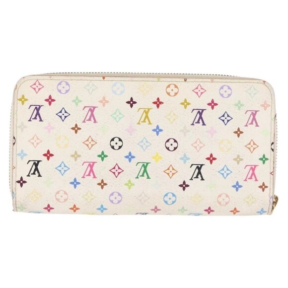 LOUIS VUITTON Monogram Multicolor Zippy Wallet Wallet White M60241 Auth 146163 - Picture 2 of 16